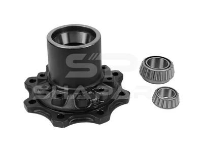 3.67641 Wheel hub, with bearing, d1: 85 mm, d2: 120 mm, D: 322 mm, 8 bores, b: 20 mm, H: 161 mm