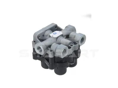 3.72081 4-circuit-protection valve, M16 x 1,5, M22 x 1,5, max. 20 bar, Po21: 6.9 bar, Po22: 6.9 bar, Po23: 7 bar, Po24: 6.9 bar, Pc21: 6 bar, Pc22: 6 bar, Pc23: 6 bar, Pc24: 6 bar