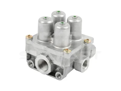 3.72085 4-circuit-protection valve, M16 x 1,5, M22 x 1,5, max. 13 bar, Po21: 6.9 bar, Po22: 6.9 bar, Po23: 7 bar, Po24: 6.9 bar, Pc21: 6.4 bar, Pc22: 6.4 bar, Pc23: 6.4 bar, Pc24: 6.4 bar