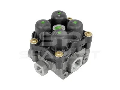 3.72086 4-circuit-protection valve, M16 x 1,5, M22 x 1,5, max. 20 bar, Po21: 7 bar, Po22: 7 bar, Po23: 7.2 bar, Po24: 7 bar, Pc21: 5.5 bar, Pc22: 5.5 bar, Pc23: 5.5 bar, Pc24: 5.5 bar