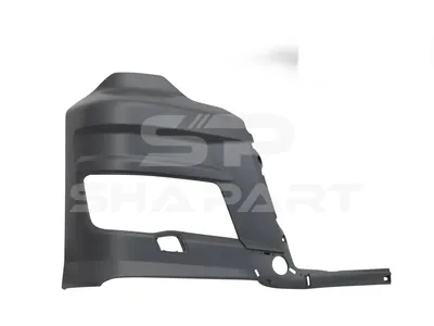 3.79988 Bumper corner, right, grey