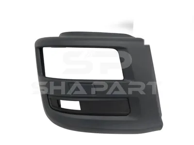 3.81292 Bumper cover, right, with holes for foglights, grey