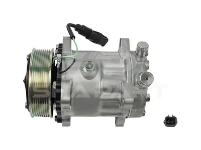 3.82242 Compressor, air conditioning, oil filled, 24 V, 8 PK, DP: 119 mm, 8 grooves