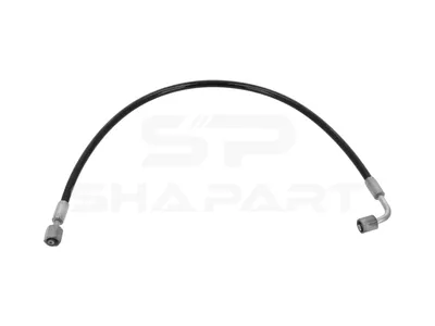 3.84077 Hose line, cabin tilt, D: 9 mm, M12 x 1,5, M12 x 1,5, L: 570 mm, L1: 565 mm, 362 bar