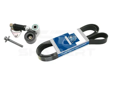 3.93003 Belt tensioner, complete, with multiribbed belt, 8 PK, L: 1376 mm