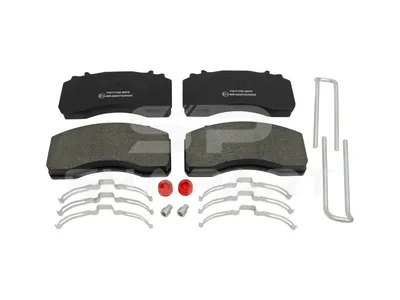 3.96408 Disc brake pad kit, with accessories, W: 217.5 mm, S: 30.5 mm, H: 107.6 mm