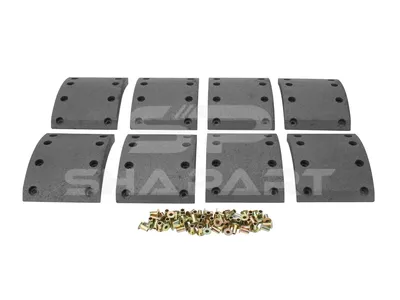 3.96449 Drum brake lining kit, axle kit - oversize, D: 360 mm, W: 140 mm, S: 18.3 mm