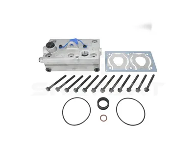 4.00640 Cylinder head, compressor, complete