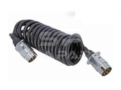 4.10076 Electrical coil, 12 V, L: 3.5 m, ISO 1724, 7 poles