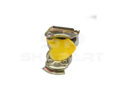 4.60341 Palm coupling, automatic shutter, yellow lid, M16 x 1,5, 10 bar