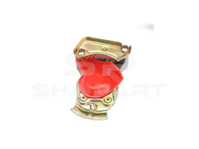 4.60649 Palm coupling, automatic shutter, red lid, M22 x 1,5, 10 bar