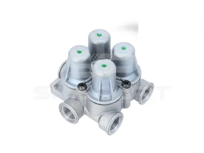 4.62011 4-circuit-protection valve, M22 x 1,5, max. 20 bar, Po21: 7 bar, Po22: 7 bar, Po23: 7 bar, Po24: 7 bar, Pc21: 5 bar, Pc22: 5 bar, Pc23: 5 bar, Pc24: 5 bar