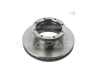 4.62217 Brake disc, D: 376.5 mm, 8 bores, P: 201 mm, M14 x 1,5, d: 176 mm, H: 138.4 mm, S: 45 mm, s: 37 mm