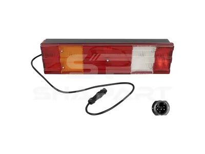 4.62374 Tail lamp, left, with license plate lamp, 24 V, P21W, R10W