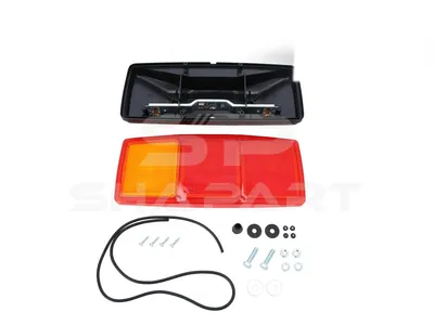 4.63473 Tail lamp, right, without bulbs, R10W, Lb: 152 mm, L: 344 mm, H: 147 mm, T: 72 mm, P21W, 12/24 V