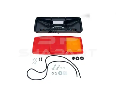4.63546 Tail lamp, left, without bulbs, R10W, Lb: 152 mm, L: 344 mm, H: 147 mm, T: 72 mm, P21W, 12/24 V