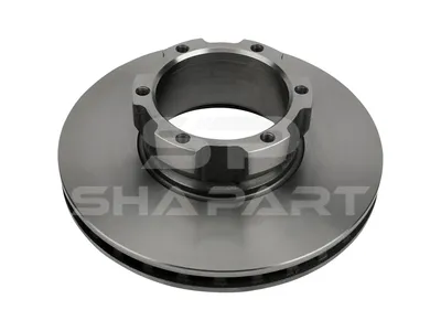 4.63988 Brake disc, D: 304 mm, 6 bores, P: 140 mm, M12 x 1,5, d: 118 mm, H: 91 mm, S: 30 mm, s: 26 mm
