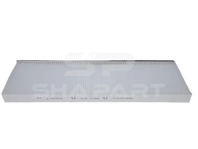 4.64365 Cabin air filter, L: 492 mm, W: 154 mm, H: 30 mm