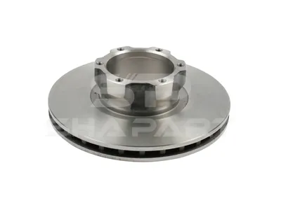 4.64641 Brake disc, D: 324 mm, 6 bores, P: 140 mm, M12 x 1,5, d: 118 mm, H: 91 mm, S: 30 mm, s: 26 mm