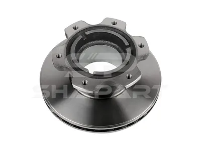 4.64646 Brake disc, with ABS ring, D: 304 mm, 6 bores, P: 192 mm, M12 x 1,5, d: 120 mm, H: 115 mm, S: 30 mm, s: 27 mm