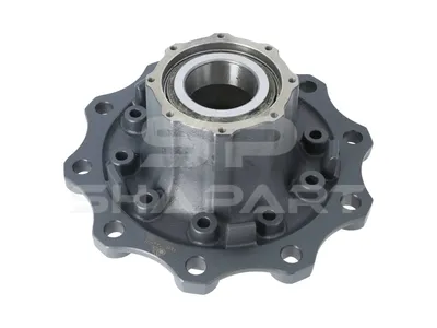 4.64659 Wheel hub, with bearing, d1: 130 mm, d2: 150 mm, D: 380 mm, 10 bores, b: 22 mm, H: 187 mm