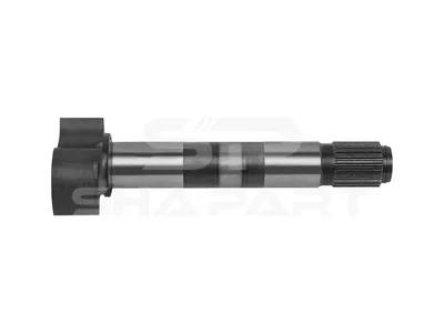 4.65097 Brake camshaft, left, D: 42 mm, L1: 299 mm, L2: 39.5 mm, L3: 246 mm, 26 teeth