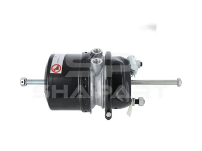 4.65597 Spring brake cylinder, left, M16 x 1,5, M22 x 1,5, Ls: 57 mm, Lp: 187 mm
