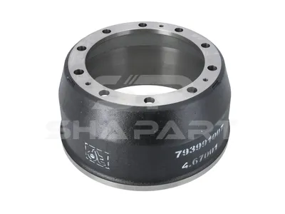 4.67001 Brake drum, D: 418 mm, 10 bores, b: 23 mm, P: 335 mm, d: 295 mm, H: 238 mm, B: 150 mm