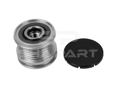 4.67897 Pulley, alternator, M16 x 1,5, DP: 49.7 mm, W: 45.8 mm, 6 grooves