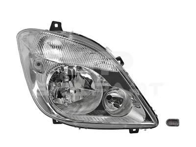 4.68079 Headlamp, right, without bulbs, with fog lamp, 12 V, H7