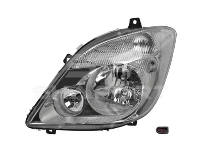 4.68082 Headlamp, left, without bulbs, H7