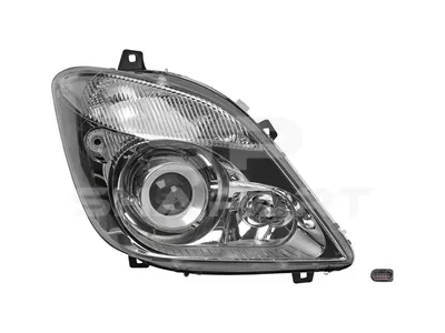 4.68091 Headlamp, right, without bulbs, without ballast unit, Xenon/D1S