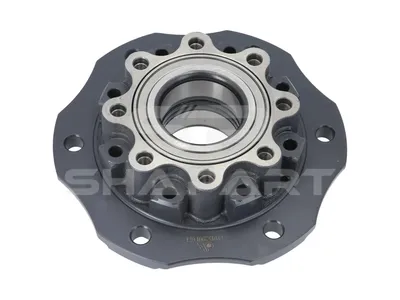 4.69674 Wheel hub, with bearing, d1: 130 mm, d2: 130 mm, D: 286 mm, 6 bores, b: 18 mm, H: 102 mm