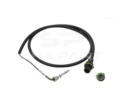 4.69781 Exhaust gas temperature sensor, M14 x 1,5, SW: 17, L: 1635 mm, L: 1505 mm, α: 90 °, 2 poles
