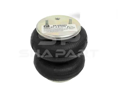 4.81374 Air spring, D: 135 mm, Dmax: 180 mm, 1/4" x 18 NPT, 3/8'' x 24 UNF, L: 195 mm