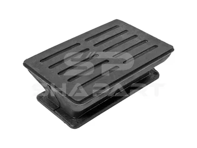 4.81560 Buffer stop, L: 100.5 mm, W: 65.5 mm, H: 39.5 mm