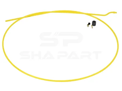 4.90117 Molded nylon hose, kit - yellow, L: 1080 mm