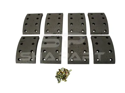 4.91455 Drum brake lining kit, axle kit - oversize, W: 120 mm, S: 19 mm