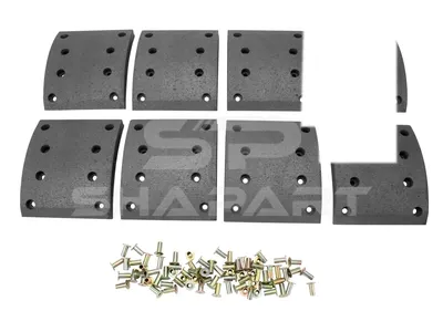 4.91490 Drum brake lining kit, axle kit, W: 160 mm, S: 17 mm