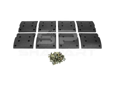 4.91493 Drum brake lining kit, axle kit, W: 180 mm, S: 17 mm