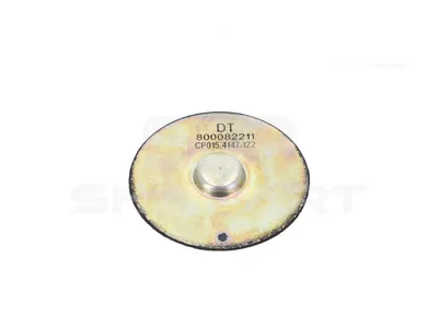 5.10122 Buffer stop, D: 25 mm, D1: 67 mm, D2: 85.5 mm, H: 17 mm