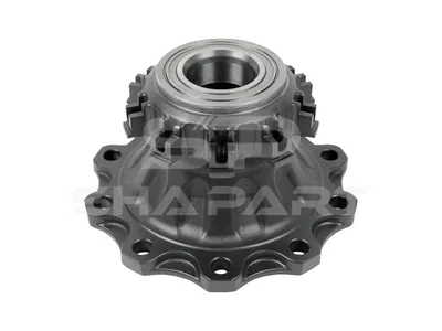 5.20174 Wheel hub, with bearing, d1: 138 mm, d2: 138 mm, D: 383 mm, 10 bores, b: 25 mm, H: 154 mm