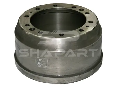 5.21202 Brake drum, D: 420 mm, 10 bores, b: 24 mm, P: 335 mm, d: 285 mm, H: 252 mm, B: 192 mm