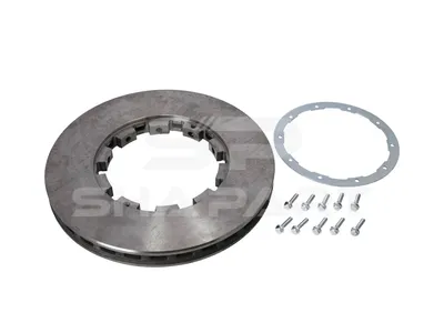 5.21221 Brake disc, with accessory kit, D: 432 mm, S: 45 mm, s: 37 mm