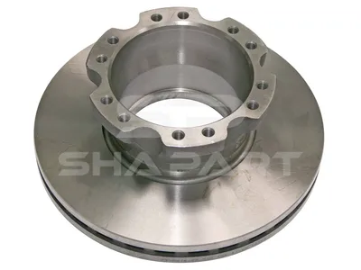 5.21222 Brake disc, D: 330 mm, 12 bores, P: 175 mm, M12 x 1,75, H: 119 mm, S: 34 mm, s: 28 mm