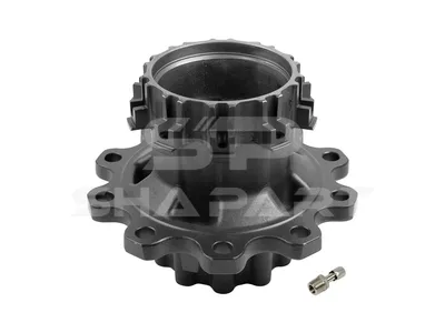 5.30173 Wheel hub, with bearing, d1: 148 mm, d2: 148 mm, D: 383 mm, 10 bores, b: 25 mm, P: 335 mm, H: 295 mm