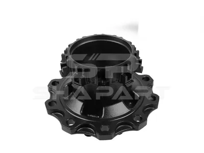 5.30177 Wheel hub, without bearings, d1: 148 mm, d2: 148 mm, D: 383 mm, 10 bores, b: 25 mm, P: 335 mm, H: 287 mm