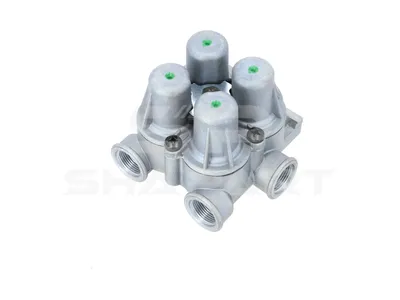 5.70175 4-circuit-protection valve, M22 x 1,5, max. 20 bar, Po21: 6.5 bar, Po22: 6.5 bar, Po23: 7.3 bar, Po24: 6.5 bar, Pc21: 4.5 bar, Pc22: 4.5 bar, Pc23: 4.5 bar, Pc24: 4.5 bar
