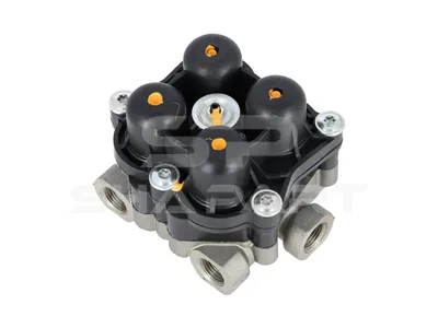 5.70176 4-circuit-protection valve, M16 x 1,5, M22 x 1,5, max. 20 bar, Po21: 6.5 bar, Po22: 6.5 bar, Po23: 7.3 bar, Po24: 6.5 bar, Pc21: 4.5 bar, Pc22: 4.5 bar, Pc23: 4.5 bar, Pc24: 4.5 bar