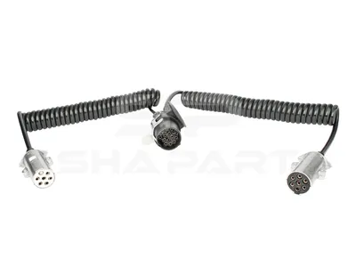 5.77044 Electrical adapter coil, 24 V, L: 3.5 m, 7 poles, ISO 1185/N, 7 poles, ISO 3731/S, 15 poles, ISO 12098